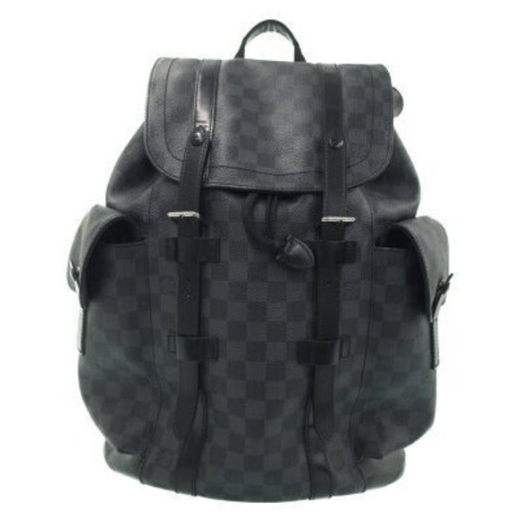 Louis Vuitton Damier Graphite Black Christopher Backpack - Picture 1 of 8